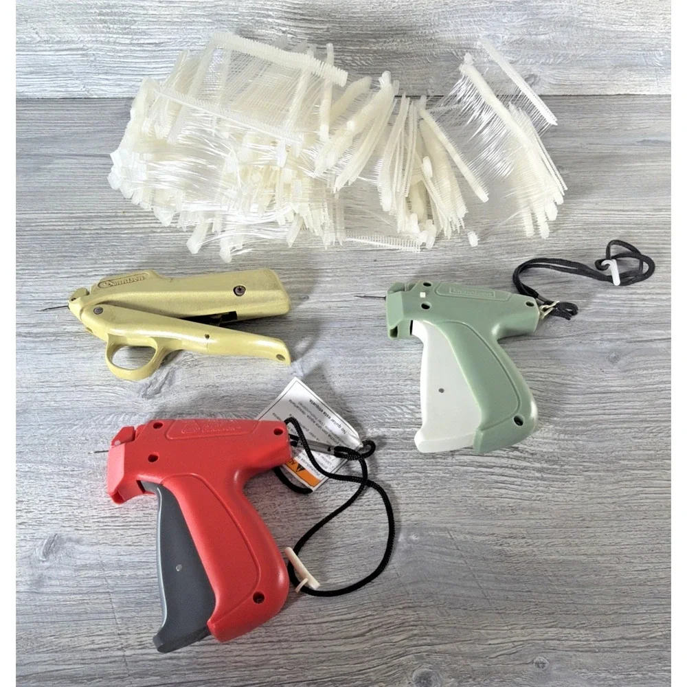 Lot Of 3 Retail Tagging Guns With Needles & Barb Fasteners